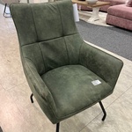 Fauteuil Don, microvezel groen